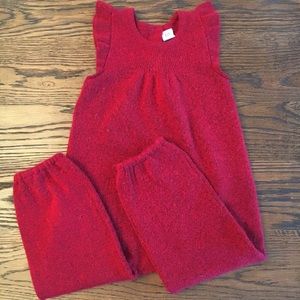 Gap Red Sweater 1pc Jumpsuit 18-24m